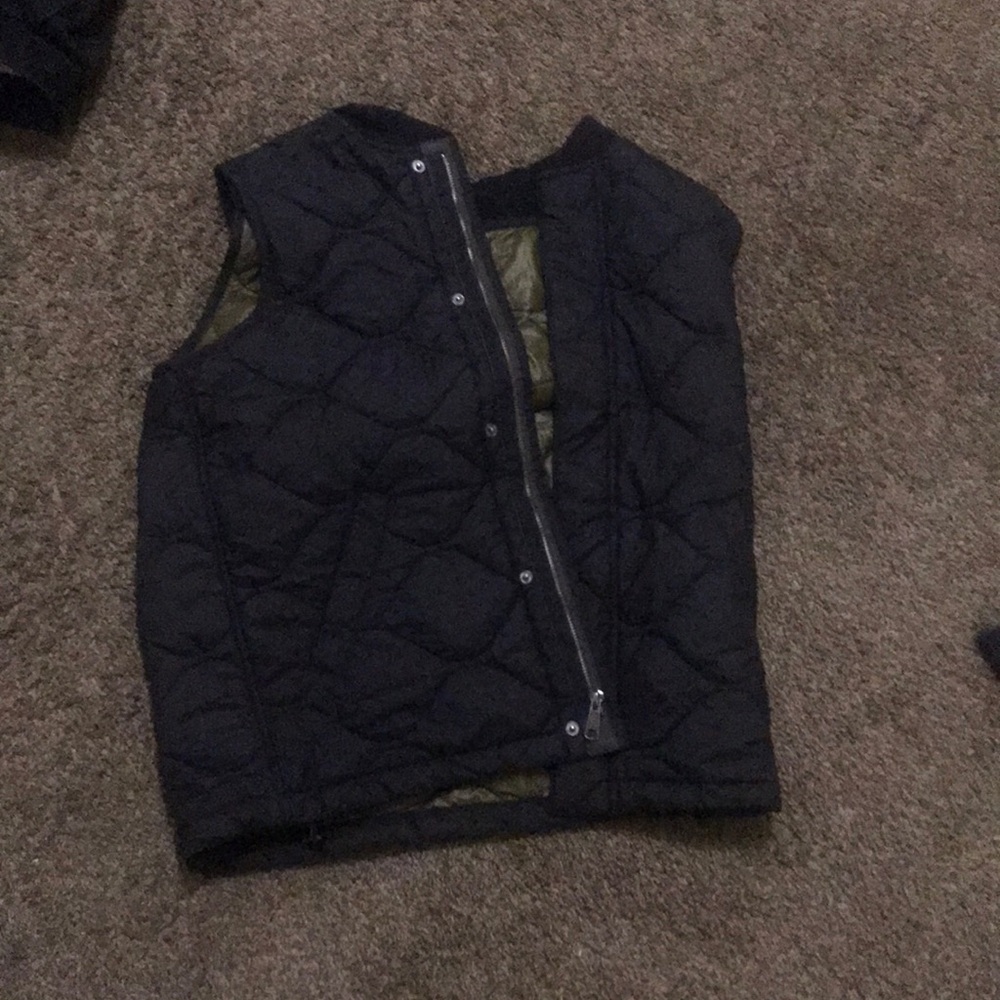 Black Quilted Vest